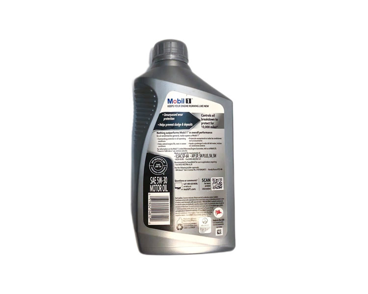 美孚1號 全合成機油 5W-30 A1/B1 SN 1QT裝-第2張圖片-鄭州市冠恒貿易有限公司【官方網站】-車用潤滑油服務專家
