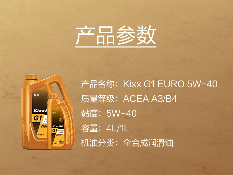 GS (Kixx) 凱升G1 Euro 全合成機油 5W-40 A3B4級 金凱系列 1L-第5張圖片-鄭州市冠恒貿易有限公司【官方網站】-車用潤滑油服務專家