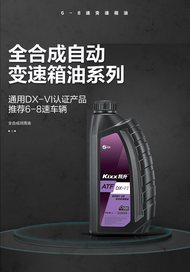 GS (Kixx) 凱升 ATF DX-VI自動變速箱油 6-8速-第1張圖片-鄭州市冠恒貿易有限公司【官方網站】-車用潤滑油服務專家